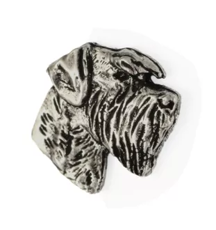 Sznaucer, Schnauzer I pin posrebrzony w pudełku Art-Dog