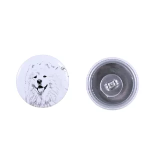 Samoyed, Bjelkier, Samoiedskaya Sobaka - unique dog earrings, your pet on a keychain, Art-Dog's own brand