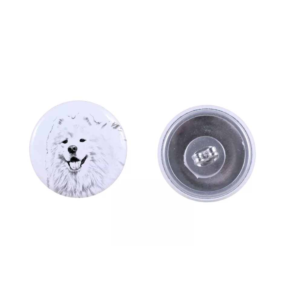 Samojede, Samoyed, Samojedenhund, Samojedenspitz - einzigartige Hund-Ohrringe, Ihr Haustier als Schlüsselanhänger, Eigenmarke Art-Dog