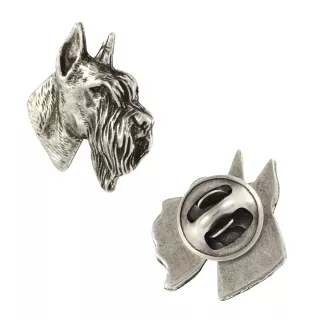 Schnauzer II - Dog brooch in a gift box, elegant pin, lapel pin for Art-Dog brand jacket