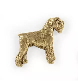 Schnauzer - Dog brooch in decorative box, elegant gold-plated pin, Art-Dog brand jacket pin