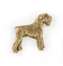 Schnauzer - Broche de chien dans une boîte décorative, épingle élégante en plaqué or, épingle de veste de la marque Art-Dog