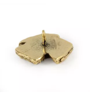 Schnauzer I - Broche de chien dans une boîte décorative, épingle élégante en plaqué or, épingle de veste de la marque Art-Dog