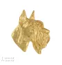 Sznaucer, Schnauzer II pin pozłocony w pudełku Art-Dog