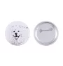 Samojed przypinka z psem duża Art-Dog