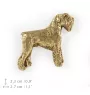 Schnauzer - broche plaquée or, ornement élégant pour chien, broche unique de la marque Art-Dog