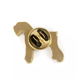 Schnauzer - broche plaquée or, ornement élégant pour chien, broche unique de la marque Art-Dog