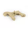 Schnauzer - gold-plated pin brooch, elegant dog ornament, unique pin by Art-Dog brand