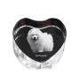 Samojed serce kryształowe z psem Art-Dog