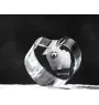 Samoyed, Bjelkier, Samoiedskaya Sobaka - a photo of a dog in crystal, crystal heart, unique photo frame from the Art-Dog brand