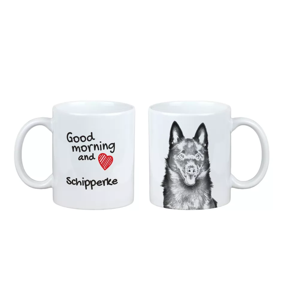 Schipperke, Little Black Devil, Little Captain - cup with a dog, cup with a photo, personalized gift from the Art-Dog brand