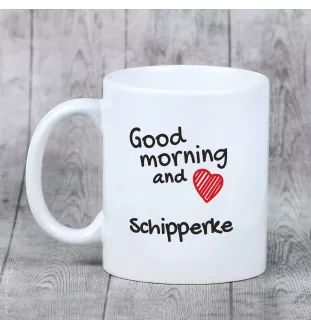 Schipperke, Little Black Devil, Little Captain - cup with a dog, cup with a photo, personalized gift from the Art-Dog brand