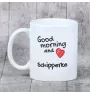 Schipperke, Little Black Devil, Little Captain - cup with a dog, cup with a photo, personalized gift from the Art-Dog brand