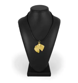 Schnauzer III - Collier pour chien, pendentif plaqué or pour fan de chien, bijoux uniques de la marque Art-Dog