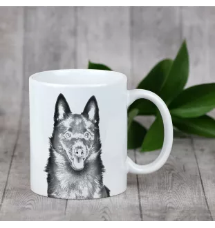 Schipperke, Little Black Devil, Little Captain - cup with a dog, cute cup with graphics, a gift with your photo from the Art-Dog brand