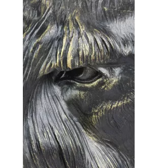 Schnauzer - buste de chien, grande tête de chien pour le jardin, décoration de salon unique par la marque Art-Dog