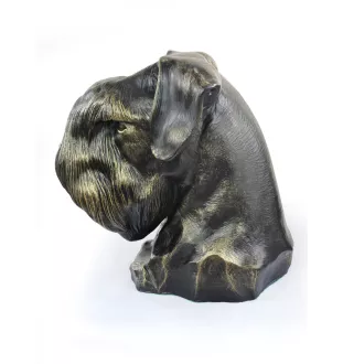 Schnauzer I - buste de chien, grande tête de chien pour le jardin, décoration de salon unique par la marque Art-Dog