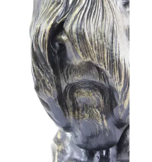 Schnauzer I - buste de chien, grande tête de chien pour le jardin, décoration de salon unique par la marque Art-Dog