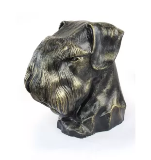 Schnauzer I - urne pour cendres de chien, buste de chien, grande tête de chien pour le jardin par Art-Dog