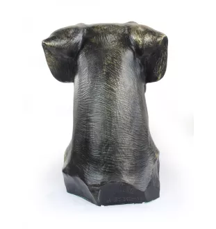 Schnauzer I - urn for dog ashes, dog bust, large dog head for garden by Art-Dog