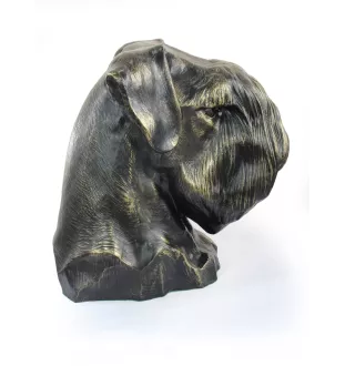 Schnauzer I - urne pour cendres de chien, buste de chien, grande tête de chien pour le jardin par Art-Dog