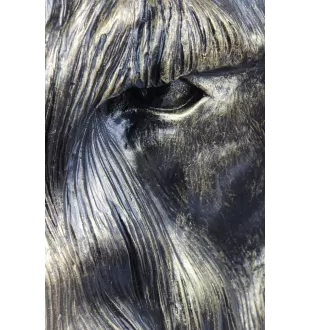 Schnauzer I - urn for dog ashes, dog bust, large dog head for garden by Art-Dog