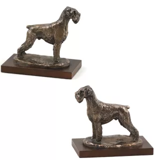 Sznaucer, Schnauzer I figurka na drewnie Art-Dog