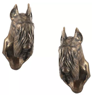 Schnauzer I - Statue de chien, buste suspendu, décoration unique pour les amoureux des chiens par la marque Art-Dog