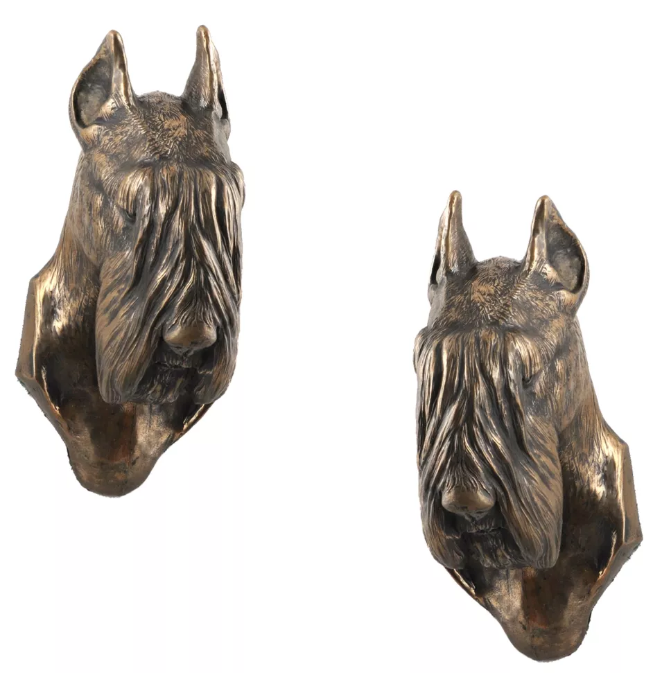 Schnauzer I - Statue de chien, buste suspendu, décoration unique pour les amoureux des chiens par la marque Art-Dog