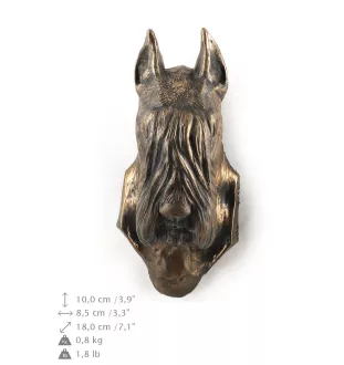 Schnauzer I - Statue de chien, buste suspendu, décoration unique pour les amoureux des chiens par la marque Art-Dog