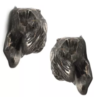 Schnauzer II - Dog statue, hanging bust, unique decoration for dog lover by Art-Dog brand