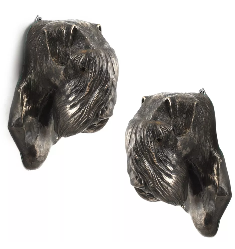Schnauzer II - Dog statue, hanging bust, unique decoration for dog lover by Art-Dog brand