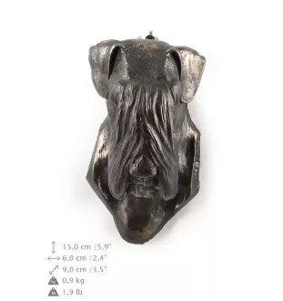 Schnauzer II - Hundestatue, hängende Büste, einzigartige Dekoration für Hundeliebhaber der Marke Art-Dog