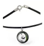 Samojede, Samoyed, Samojedenhund, Samojedenspitz - Halskette in einer Schachtel, elegante Verzierung, Anhänger der Marke Art-Dog