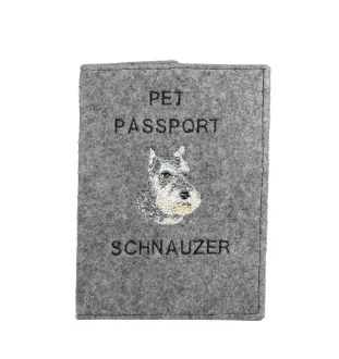 Schnauzer I - Porte passeport pour chien, porte document, cadeau pour le voyageur de la marque Art-Dog