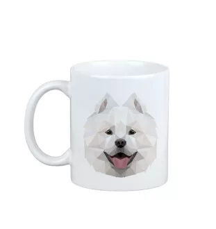 Samojede, Samoyed, Samojedenhund, Samojedenspitz - Becher mit einem Bild und dem Schriftzug geometrischer Hund Art-Dog