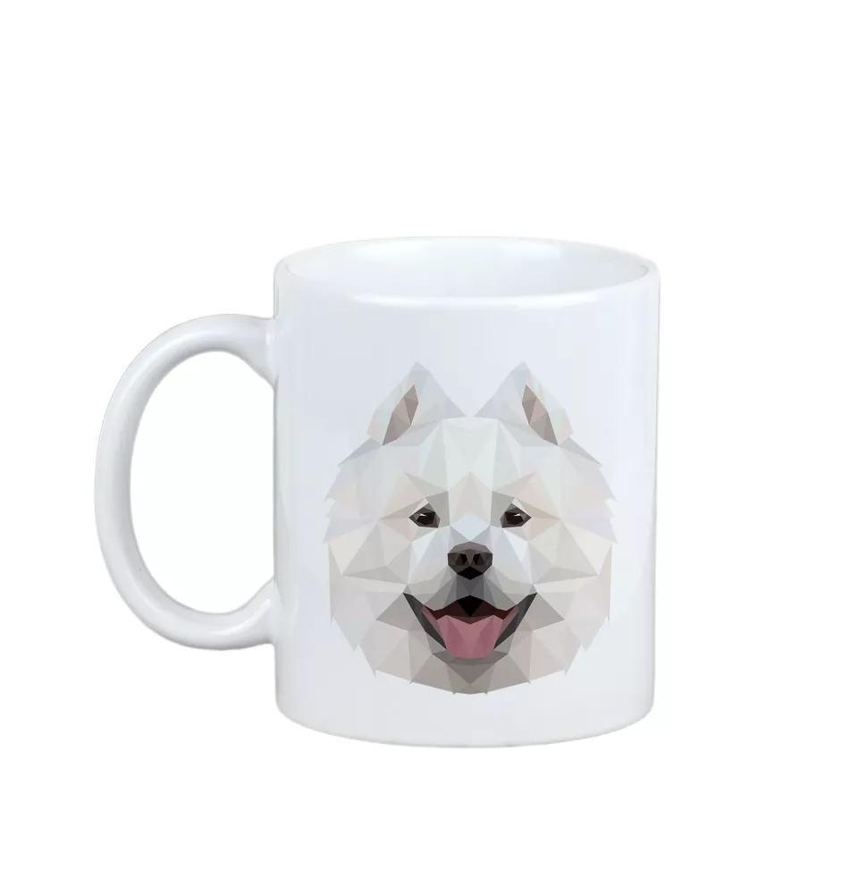 Samoyed, Bjelkier, Samoiedskaya Sobaka - cup with a geometric dog image and the inscription Art-Dog