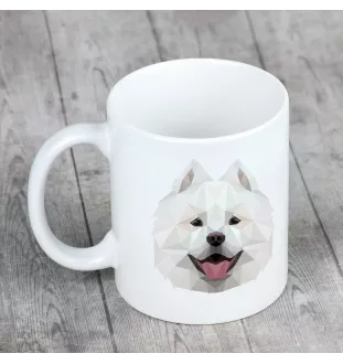 Samojed kubek geometryczny Art-Dog