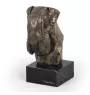 Schnauzer II - Hundestatue, Büste auf Steinsockel, Skulptur, Trophäe für Hundeausstellung der Marke Art-Dog