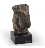 Schnauzer II - Hundestatue, Büste auf Steinsockel, Skulptur, Trophäe für Hundeausstellung der Marke Art-Dog