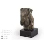 Schnauzer II - Hundestatue, Büste auf Steinsockel, Skulptur, Trophäe für Hundeausstellung der Marke Art-Dog