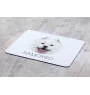 Samoyède - tapis de souris géométrique avec photo et inscription Art-Dog