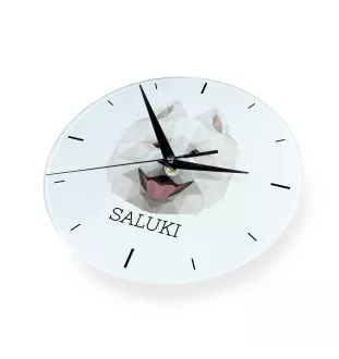 Samojed zegar geometryczny Art-Dog