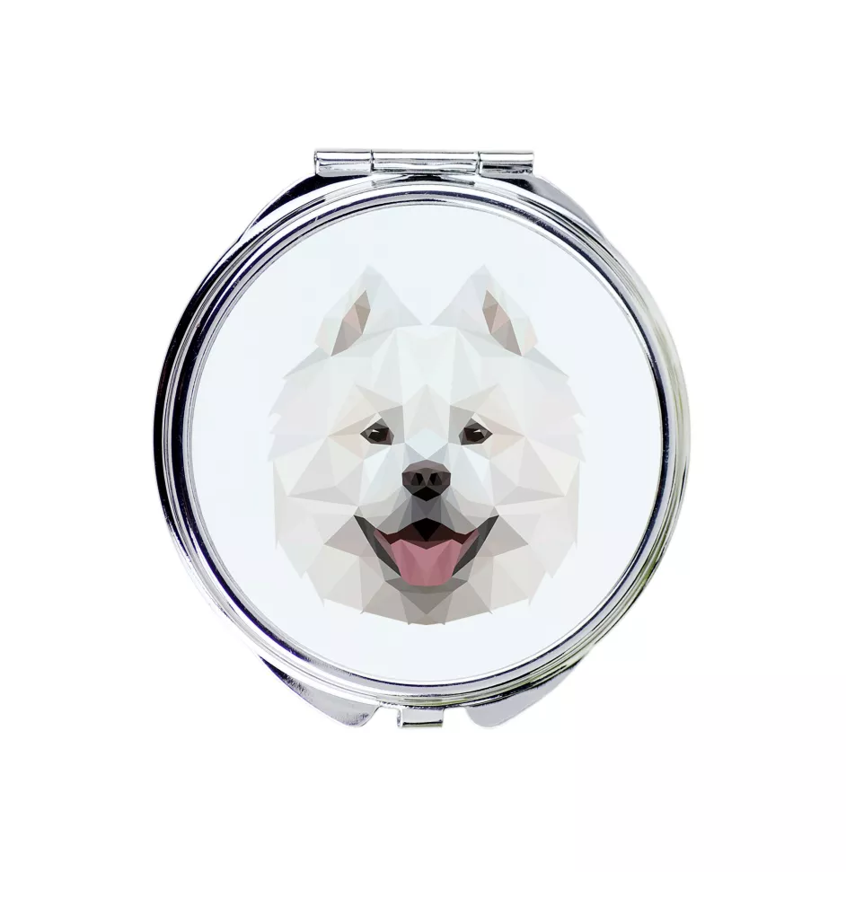 Samoyède - miroir avec une image et un motif géométrique de la marque Art-Dog