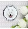Samoyède - miroir avec une image et un motif géométrique de la marque Art-Dog