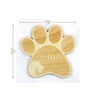 Schnauzer - Tasse Untersetzer, graviert Untersetzer mit Hund, Geschenk für Hundeliebhaber von Art-Dog Marke