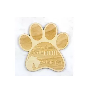 Schnauzer - Tasse Untersetzer, graviert Untersetzer mit Hund, Geschenk für Hundeliebhaber von Art-Dog Marke