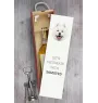Samoyède - une boîte géométrique avec une photo et un texte pour le vin de la marque Art-Dog