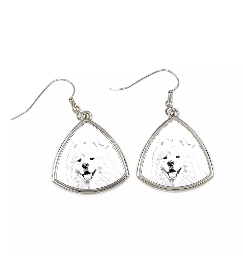 Samojed kolczyki ze zdjęciem psa Art-Dog