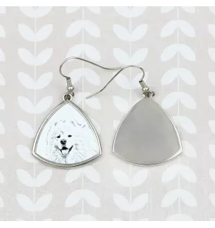 Samojed kolczyki ze zdjęciem psa Art-Dog